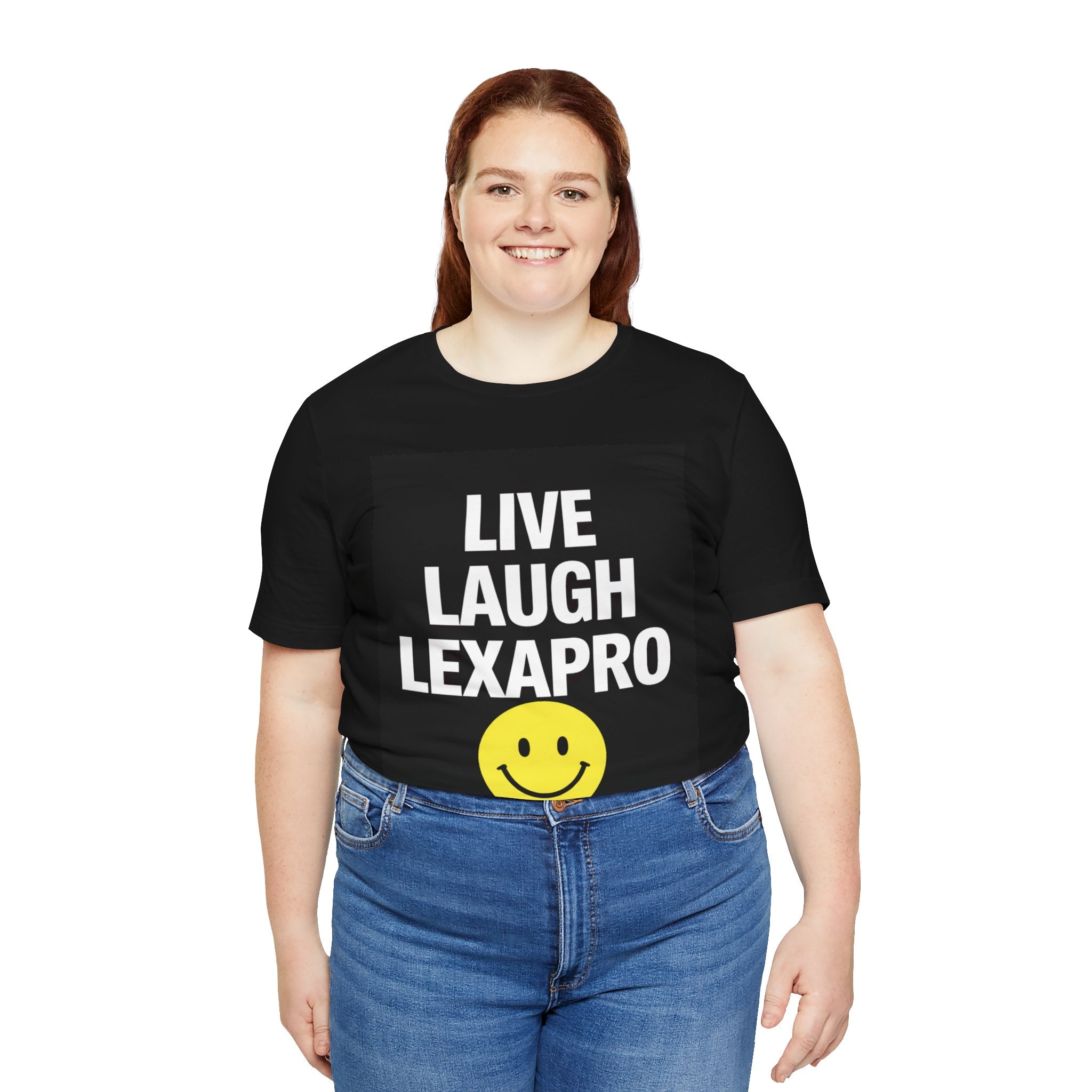 Live Laugh Lexapro Shirt | Funny Mental Health Tee | Dark Humor Smiley Face T-Shirt