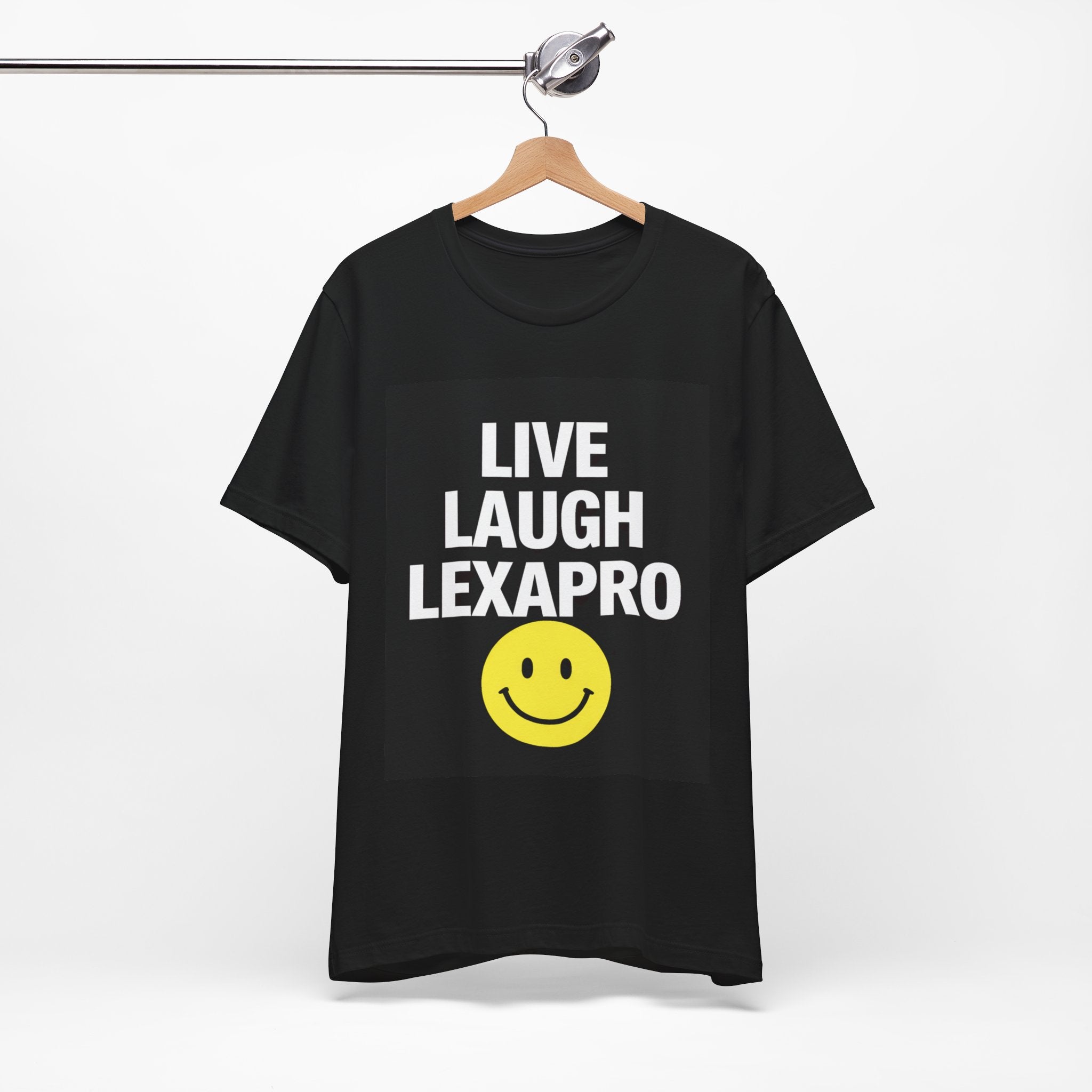 Live Laugh Lexapro Shirt | Funny Mental Health Tee | Dark Humor Smiley Face T-Shirt