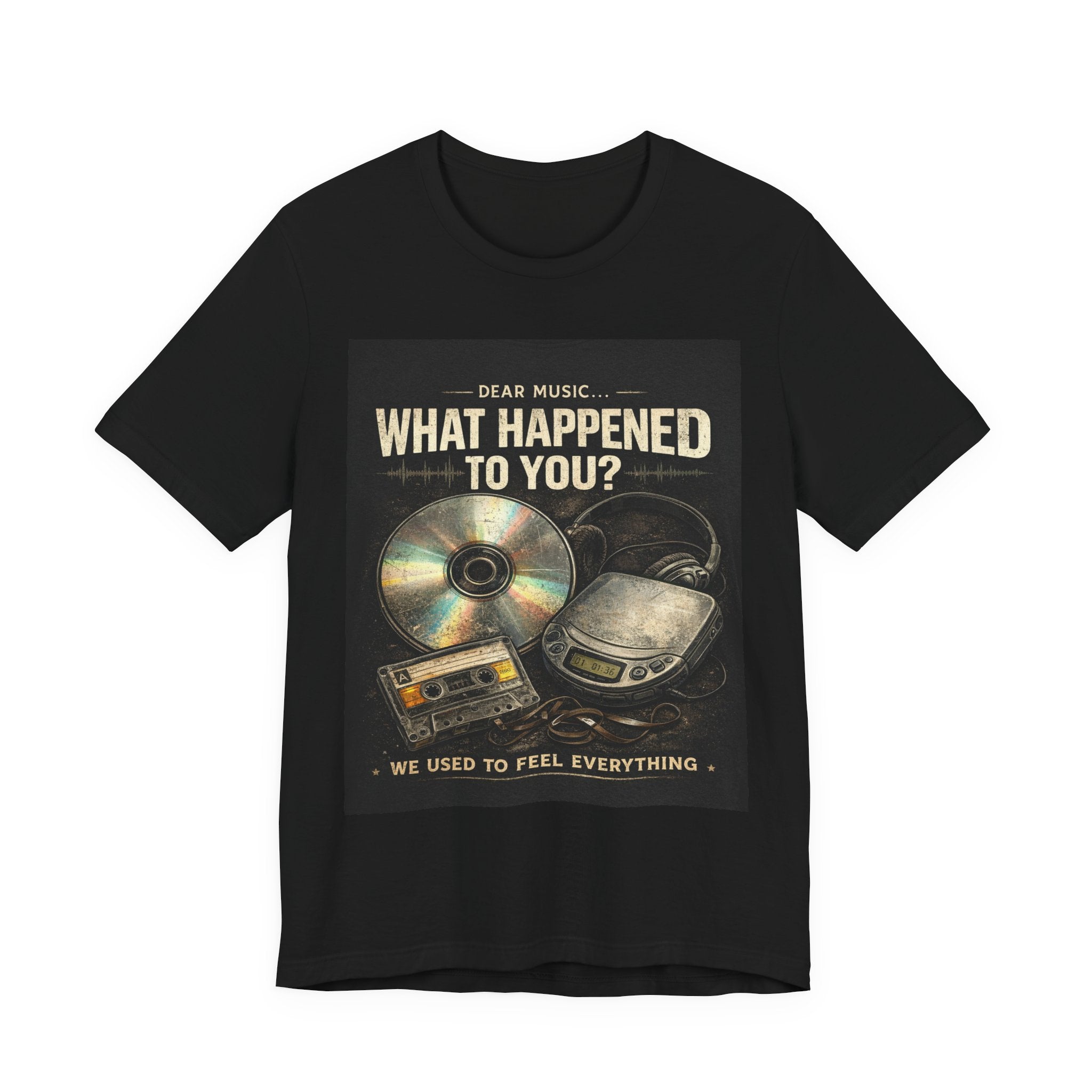 Dear Music What Happened To You Vintage CD Nostalgia Shirt