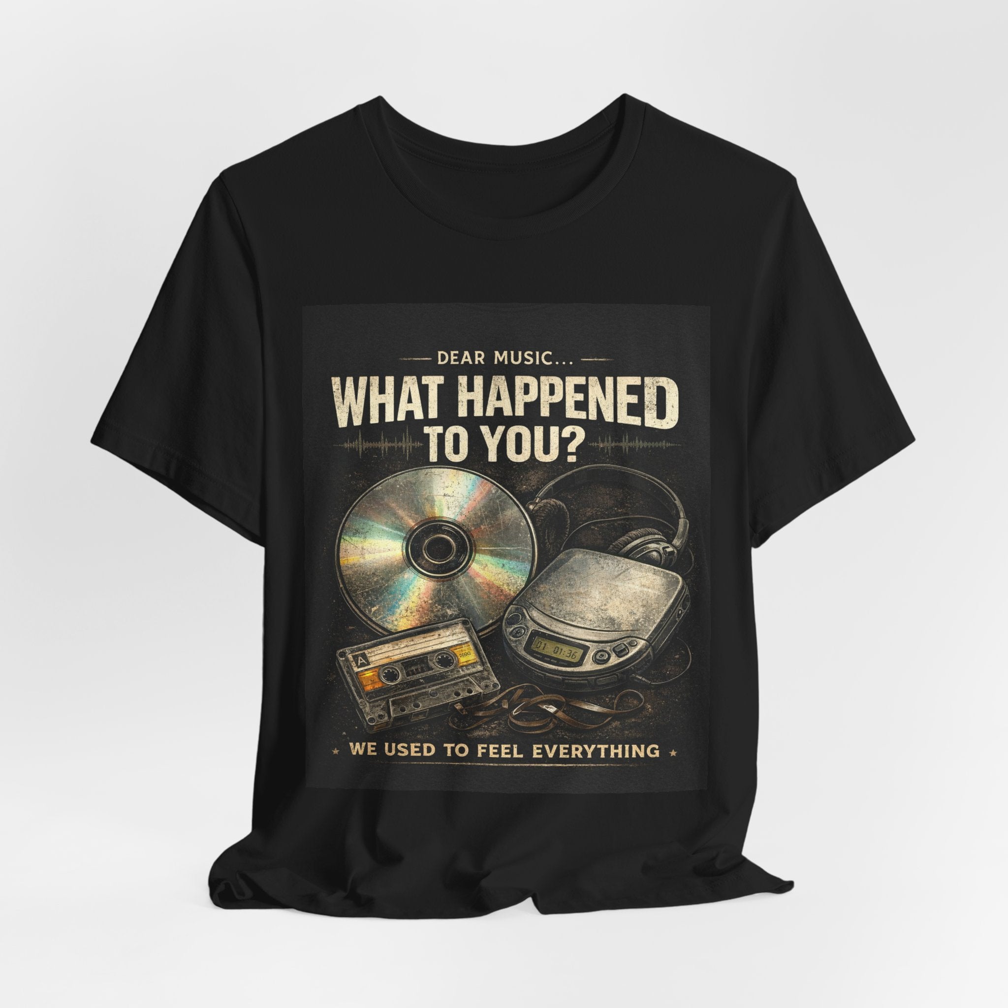 Dear Music What Happened To You Vintage CD Nostalgia Shirt